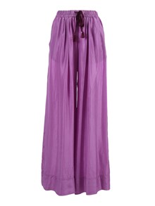 FORTE FORTE Drawstring trousers in silk habotai