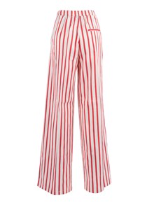 FORTE FORTE Straight-leg trousers in contemporary cotton stripe