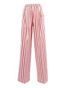 FORTE FORTE Straight-leg trousers in contemporary cotton stripe