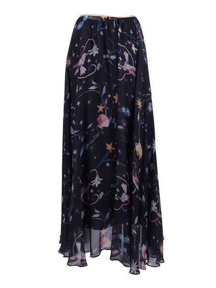 FORTE FORTE gonna chiffon stampa "deliverance"