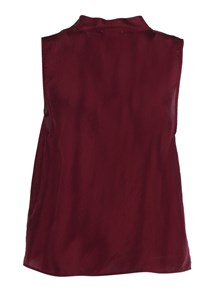 FORTE FORTE V-neck top in silk habotai