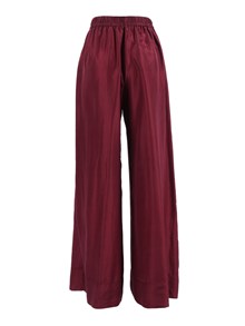 FORTE FORTE Drawstring trousers in silk habotai