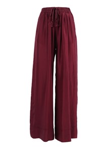 FORTE FORTE Drawstring trousers in silk habotai