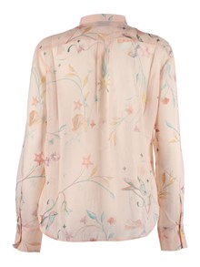 FORTE FORTE Regular voile shirt with "deliverance" print