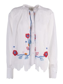 FORTE FORTE Bohemian shirt with 'broderie en r�ve' embroidery