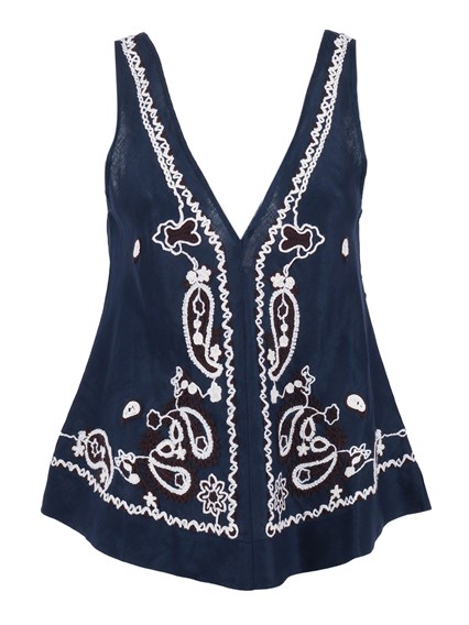 P.A.R.O.S.H. BLOUSE WITH EMBROIDERY