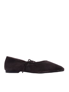 ALOHAS Sway Suede Coffee Brown Leather Ballet Flats Altezza tacco 1 cm