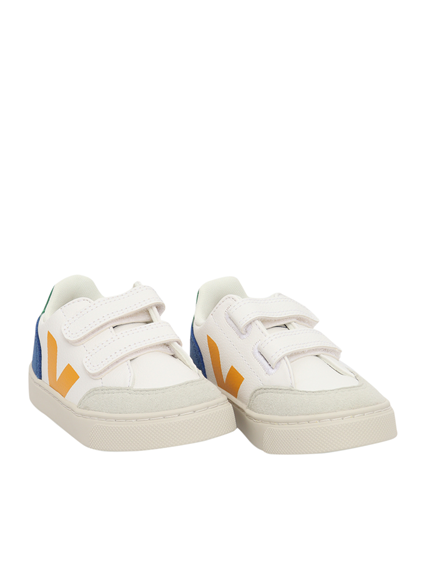 Veja SMALL V-12 CF EX-WHI_MULT-INDIGO SNEAKERS