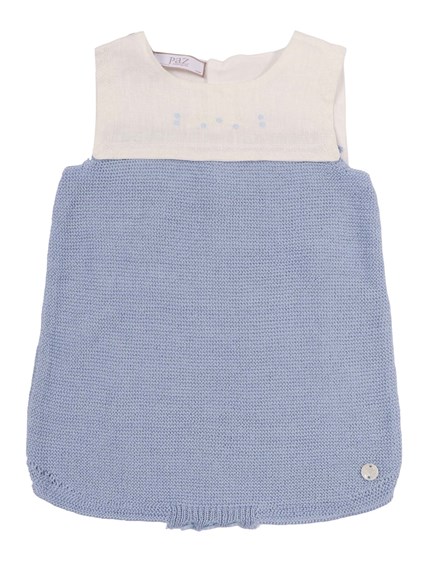 Paz Rodriguez KNIT NEWBORN ROMPER "ALEGRA"