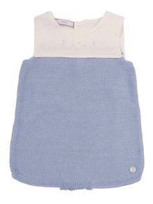 Paz Rodriguez KNIT NEWBORN ROMPER "ALEGRA"