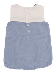Paz Rodriguez KNIT NEWBORN ROMPER "ALEGRA"