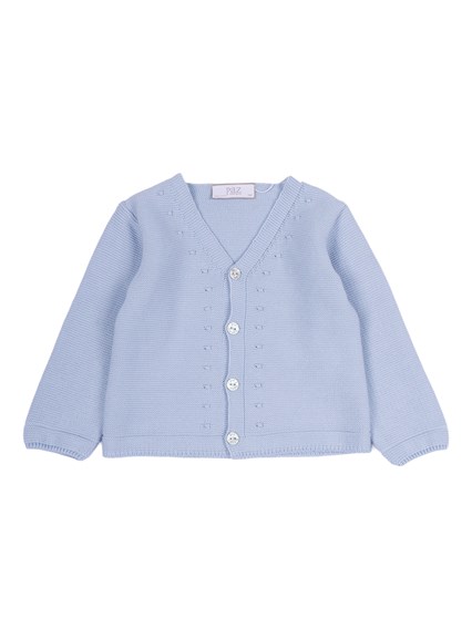 Paz Rodriguez KNIT NEWBORN CARDIGAN "ESENCIAL"