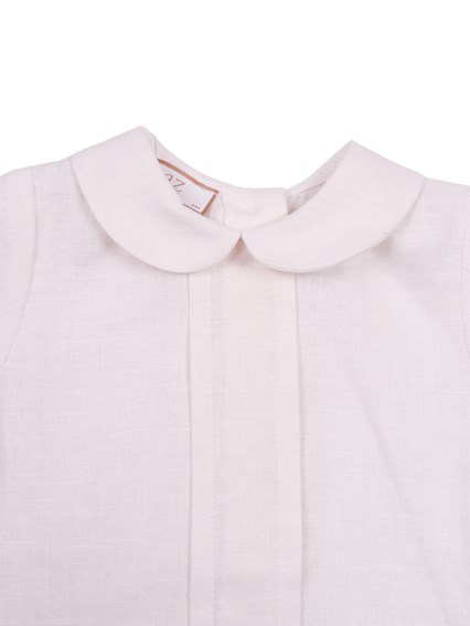 Paz Rodriguez WOVEN NEWBORN BLOUSE "CEREMONIA V26"