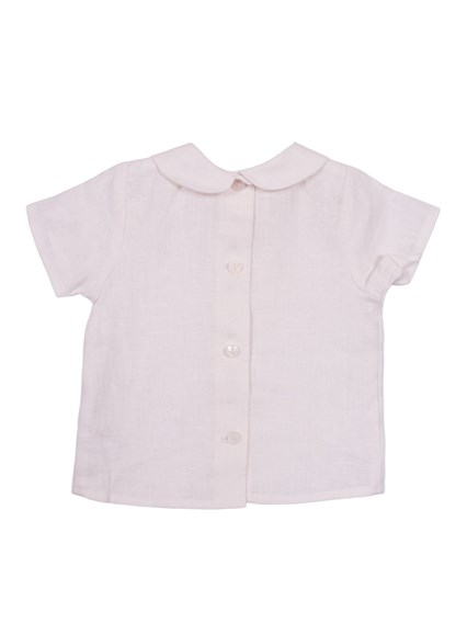 Paz Rodriguez WOVEN NEWBORN BLOUSE "CEREMONIA V26"