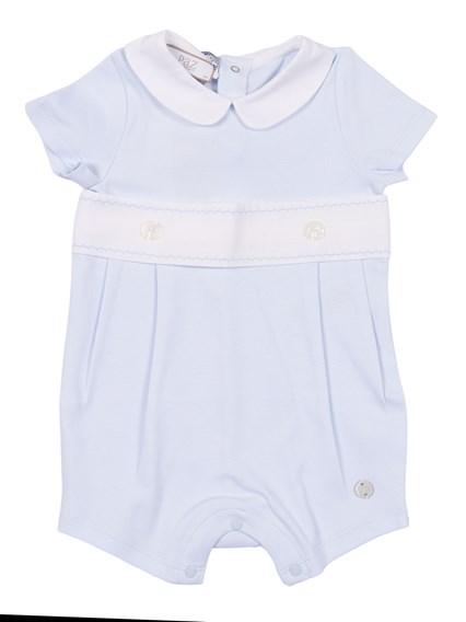 Paz Rodriguez KNIT NEWBORN ROMPER "INTERLOCK V26"