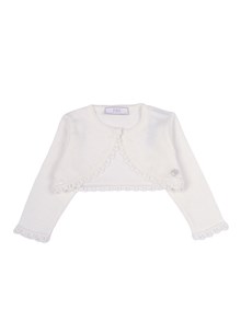 Paz Rodriguez KNIT INFANT GIRL SHORT CARDIGAN "CEREMONIA V26"