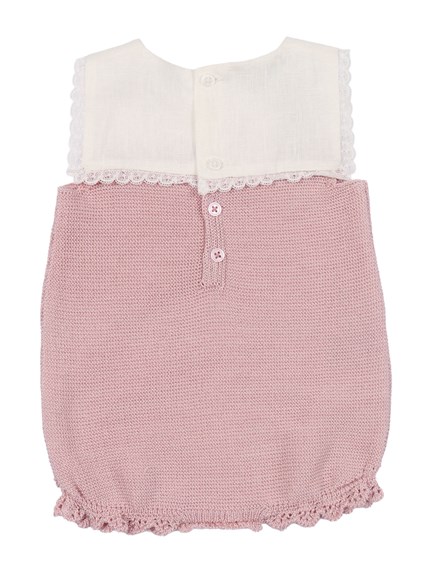 Paz Rodriguez KNIT NEWBORN ROMPER "ALEGRA"