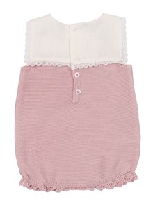 Paz Rodriguez KNIT NEWBORN ROMPER "ALEGRA"