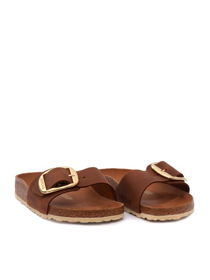 BIRKENSTOCK Madrid Big Buckle cognac, Oiled Leather, S