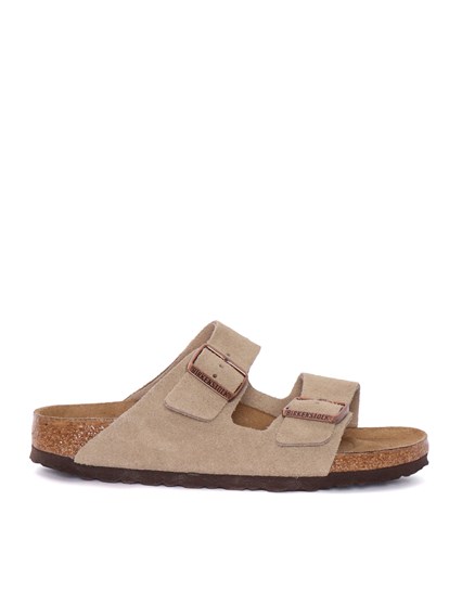 BIRKENSTOCK Arizona taupe, Suede Leather, S