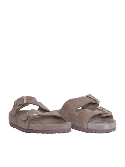 BIRKENSTOCK Arizona EXQ taupe, Suede Leather