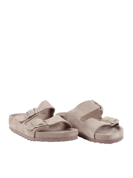 BIRKENSTOCK Arizona EXQ taupe, Suede Leather, S