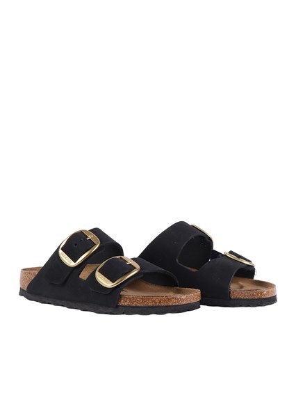 BIRKENSTOCK Arizona Big Buckle black, Nubuck Leather, S