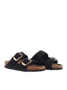 BIRKENSTOCK Arizona Big Buckle black, Nubuck Leather, S