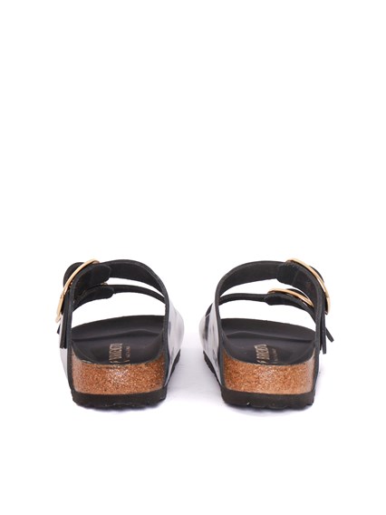 BIRKENSTOCK Arizona Big Buckle HEX shine black,Natural Leather