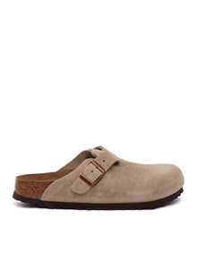 BIRKENSTOCK Boston SFB taupe, Suede Leather, S