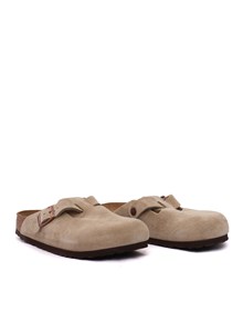 BIRKENSTOCK Boston SFB taupe, Suede Leather, S