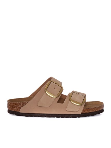 BIRKENSTOCK Arizona Big Buckle sandcastle, Nubuck Leather, S
