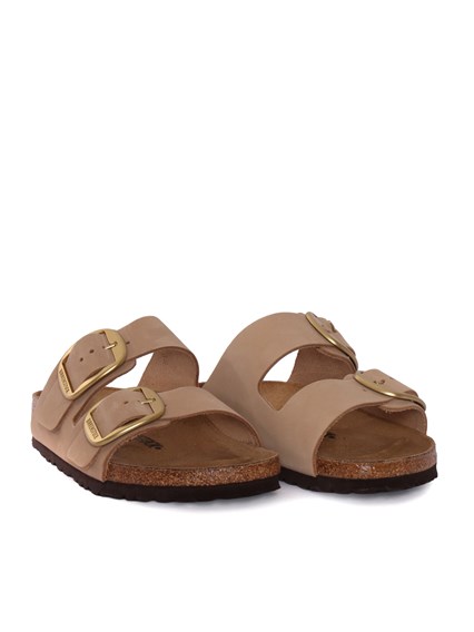 BIRKENSTOCK Arizona Big Buckle sandcastle, Nubuck Leather, S