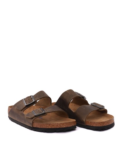 BIRKENSTOCK Arizona SFB faded khaki, Oiled Leather