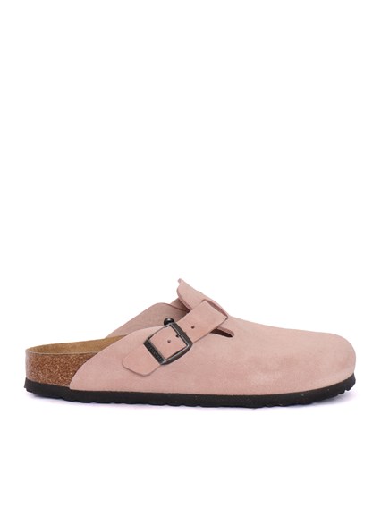 BIRKENSTOCK Boston pink clay, Suede Leather, S