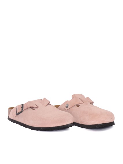 BIRKENSTOCK Boston pink clay, Suede Leather, S