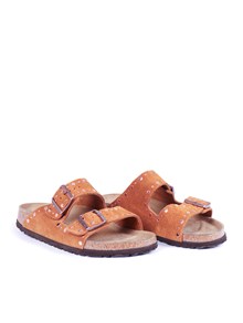 BIRKENSTOCK Arizona Rivet mink, Suede Leather, S