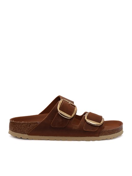 BIRKENSTOCK Arizona Big Buckle cognac, Oiled Leather, S