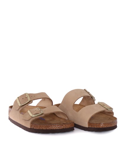 BIRKENSTOCK Arizona SFB sandcastle, Nubuck Leather, S