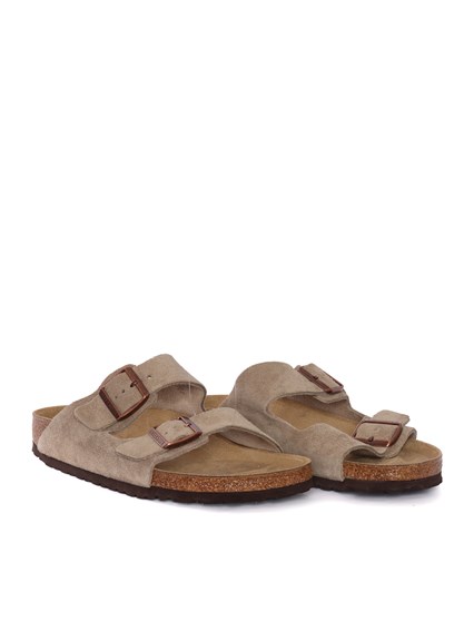 BIRKENSTOCK Arizona taupe, Suede Leather