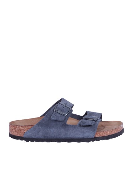 BIRKENSTOCK Arizona charcoal, Suede Leather, S