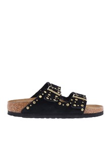BIRKENSTOCK Arizona Rivet black, Suede Leather, S