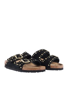 BIRKENSTOCK Arizona Rivet black, Suede Leather, S