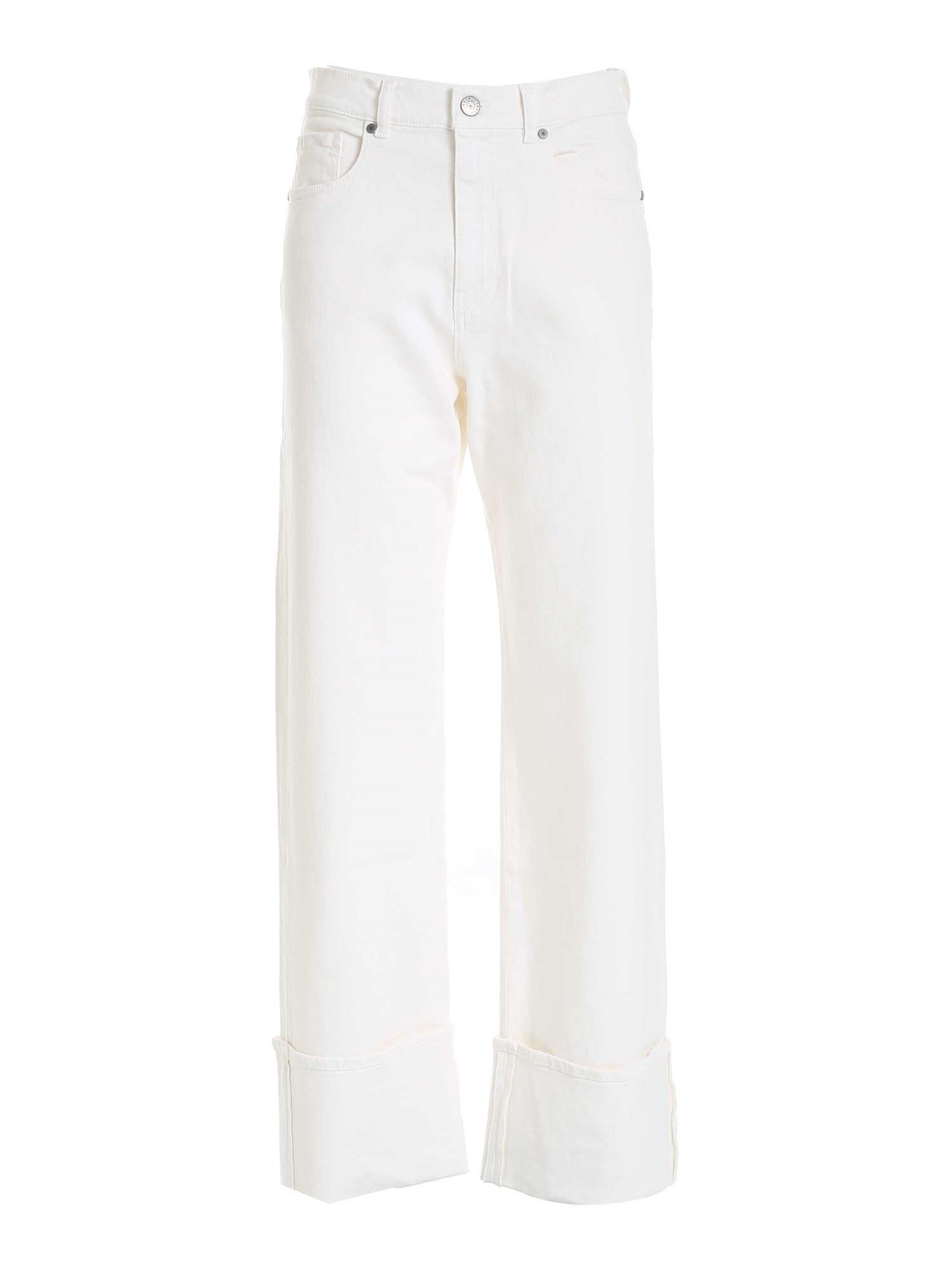 P.a.r.o.s.h Cotton Drill Pants In Bianco
