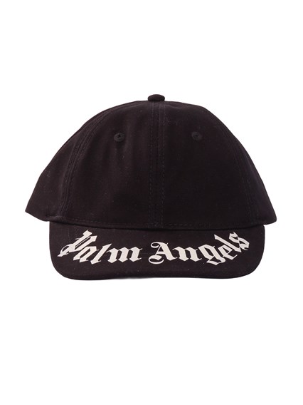 PALM ANGELS KIDS BRUSHED LOGO BASEBALL CAP BOY