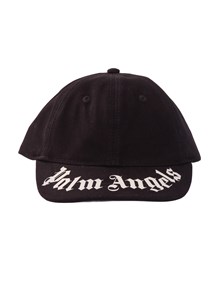 PALM ANGELS KIDS BRUSHED LOGO BASEBALL CAP BOY