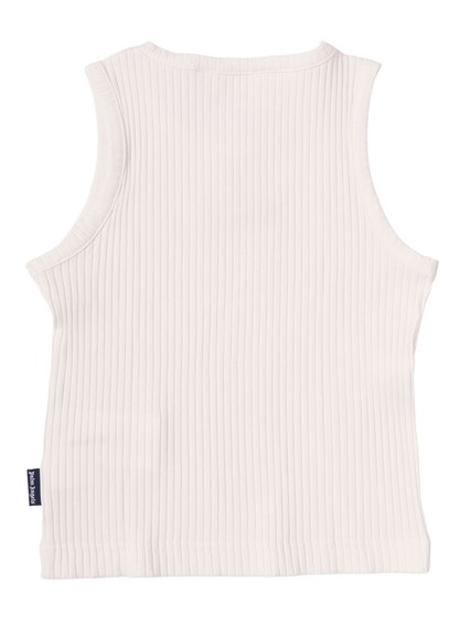 PALM ANGELS KIDS LOGO RIB TANK TOP GIRL