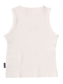 PALM ANGELS KIDS LOGO RIB TANK TOP GIRL