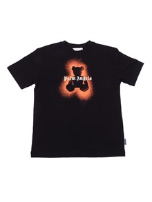 PALM ANGELS KIDS PA SPRAY BEAR REG T-SHIRT BOY