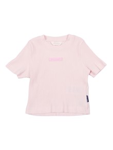 PALM ANGELS KIDS LOGO RIB BABY TEE S/S GIRL